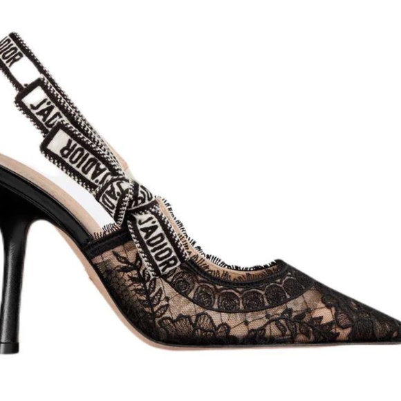 Christian Dior J' DIOR SLINGBACK PUMP in Roses Lace Embroidery - Picture 9 of 16